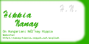 hippia nanay business card